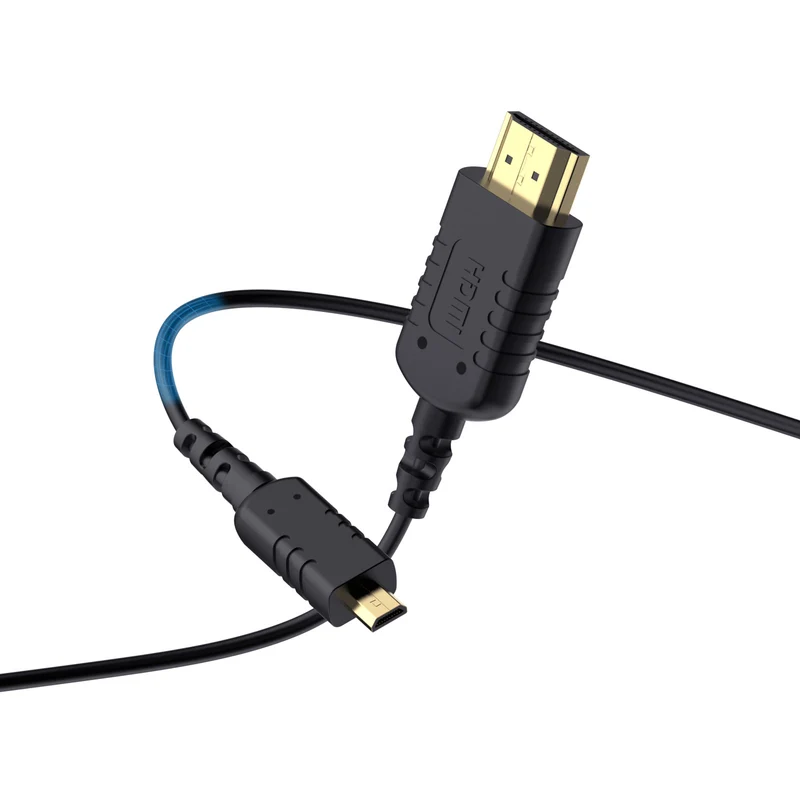 FEELWORLD Ultradünnes 4K-Micro-HDMI-zu-HDMI-Kabel 1.5 Fuß, 2.5 mm schlankes HDMI 2.0-Kabel, unterstützt High Speed ​​4K@60Hz 2160p 1080p 18 Gbit/s 3D HDR für Kamera, Camcorder