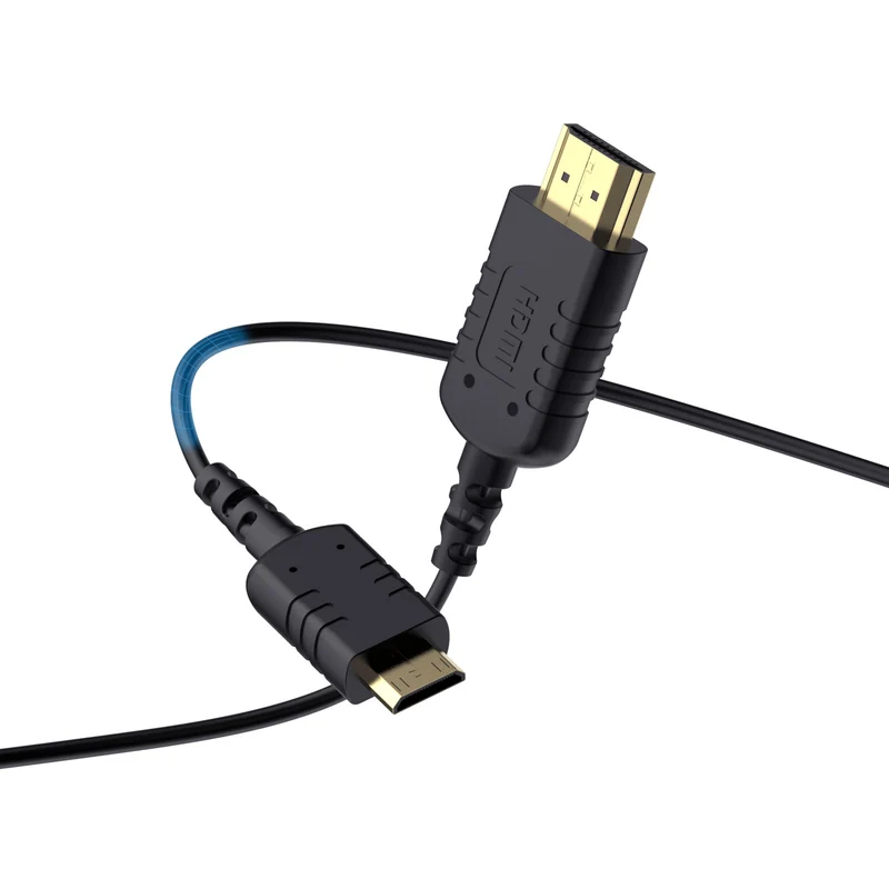 FEELWORLD Ultradünnes 4K-Mini-HDMI-zu-HDMI-Kabel 1.5 Fuß, 2.5 mm schlankes HDMI 2.0-Kabel, unterstützt High Speed ​​4K@60Hz 2160p 1080p 18 Gbit/s 3D HDR für Kamera, Camcorder, Laptop, Tablet