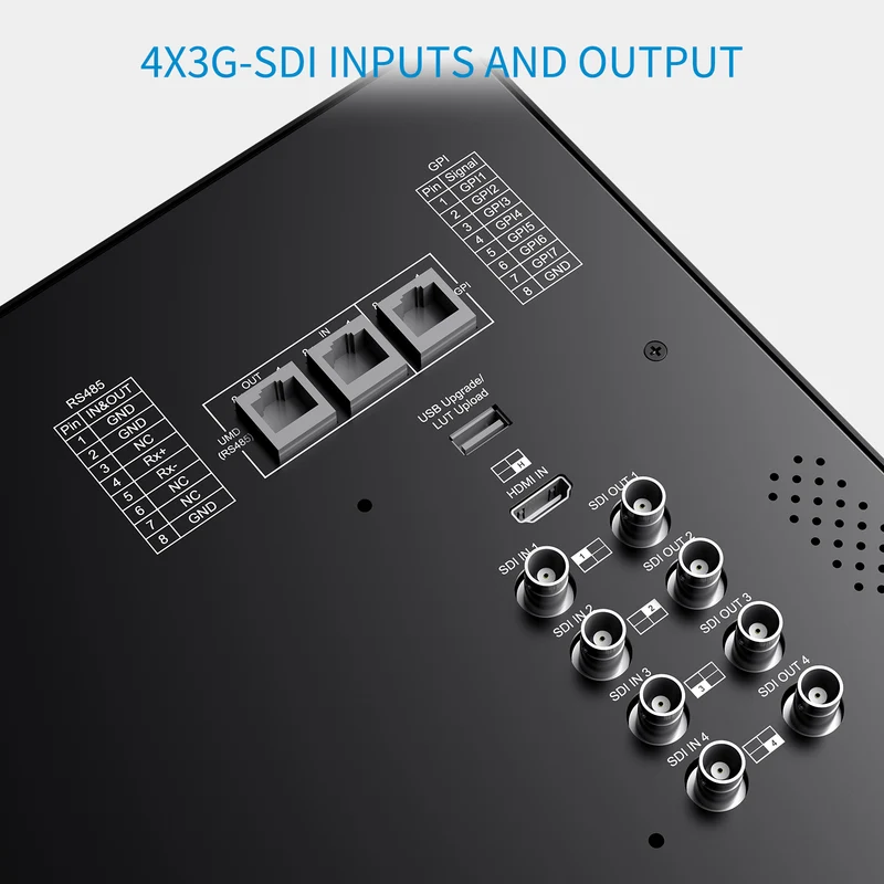 SEETEC ATEM156S-CO 15.6 Zoll 1920x1080 Carry On Director Monitor LUT Waveform HDMI 4 SDI In Out