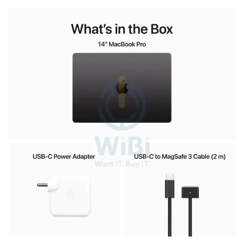 Apple MacBook Pro - 14.2" / M3 Max / 16-Core CPU / 40-Core GPU / 48GB RAM / 1TB SSD / Arb/Eng / Space Black / 1YW