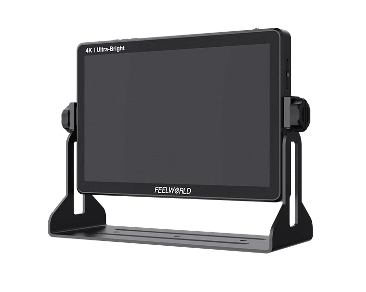 FEELWORLD LUT11H 10.1 Zoll ultraheller 2000nit DSLR-Kamera-Feldmonitor Touchscreen 4K HDMI F970 Externe Stromversorgung und Installationskit