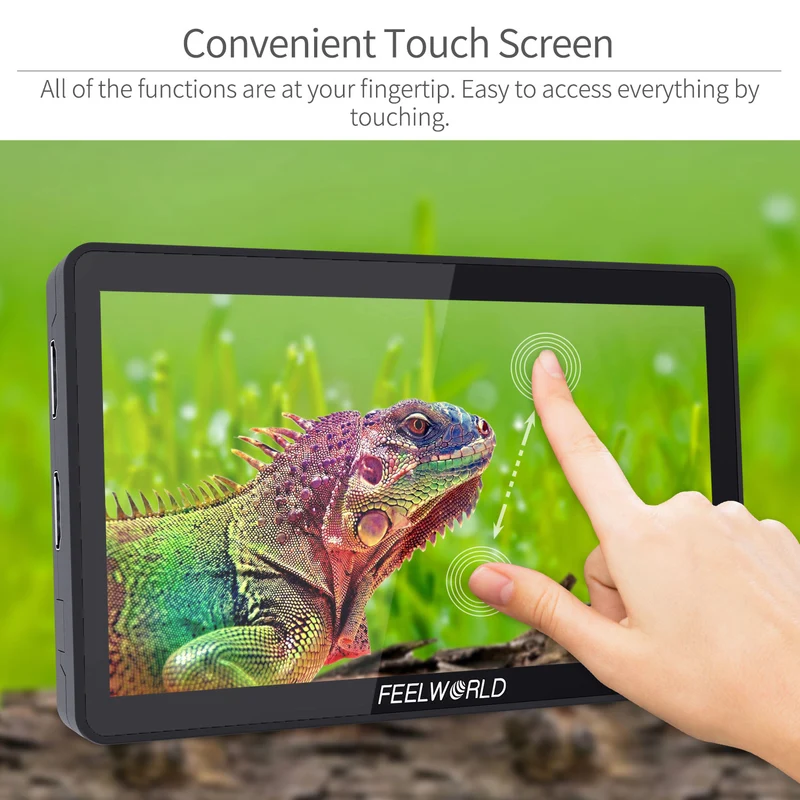 FEELWORLD F6 PLUS 6 Zoll kleiner Touchscreen 3D LUT Kamera DSLR Feldmonitor 1920x1080 HD 4K HDMI
