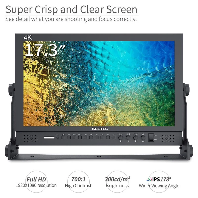 SEETEC P173-9HSD 17.3 Zoll 1920x1080 Broadcast Director Monitor mit SDI 4K HDMI