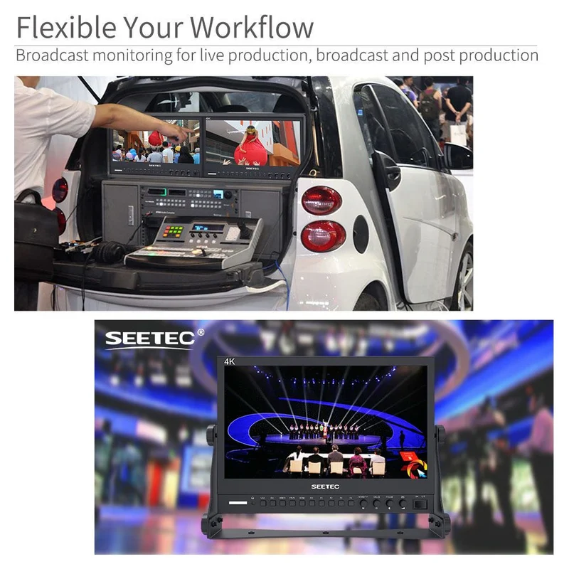 SEETEC P133-9HSD 13.3 Zoll 1920x1080 Broadcast Director Monitor mit SDI 4K HDMI