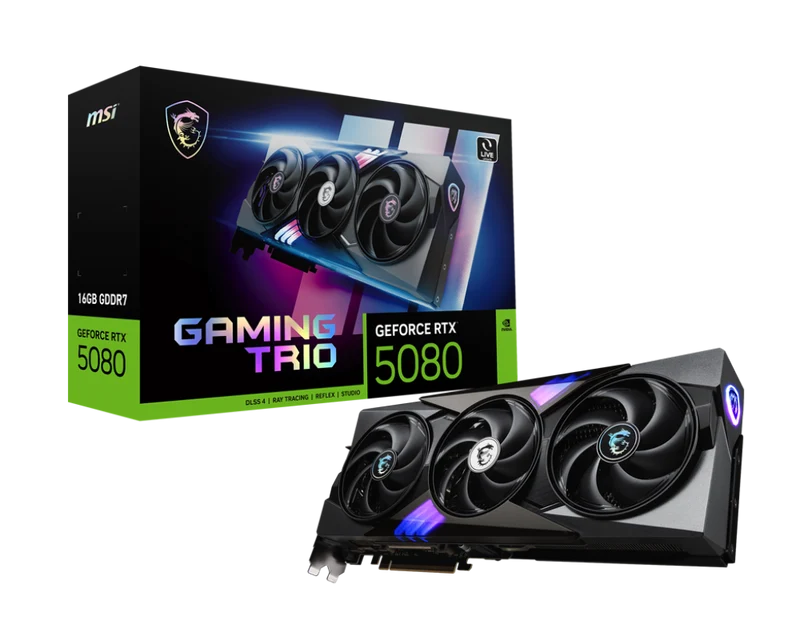 MSI Grafikkarte GeForce RTX 5080 16G GAMING TRIO