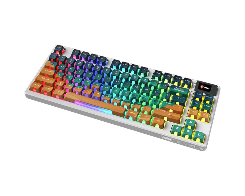 MSI Gaming Tastatur FORGE GK600 TKL W MARS DE