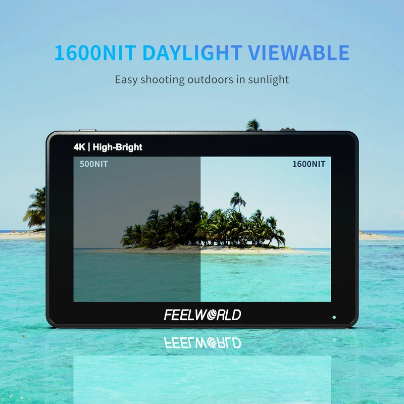 FEELWORLD F6 PLUSX 5.5 Zoll hochheller 1600nit Touchscreen DSLR-Kamera-Feldmonitor