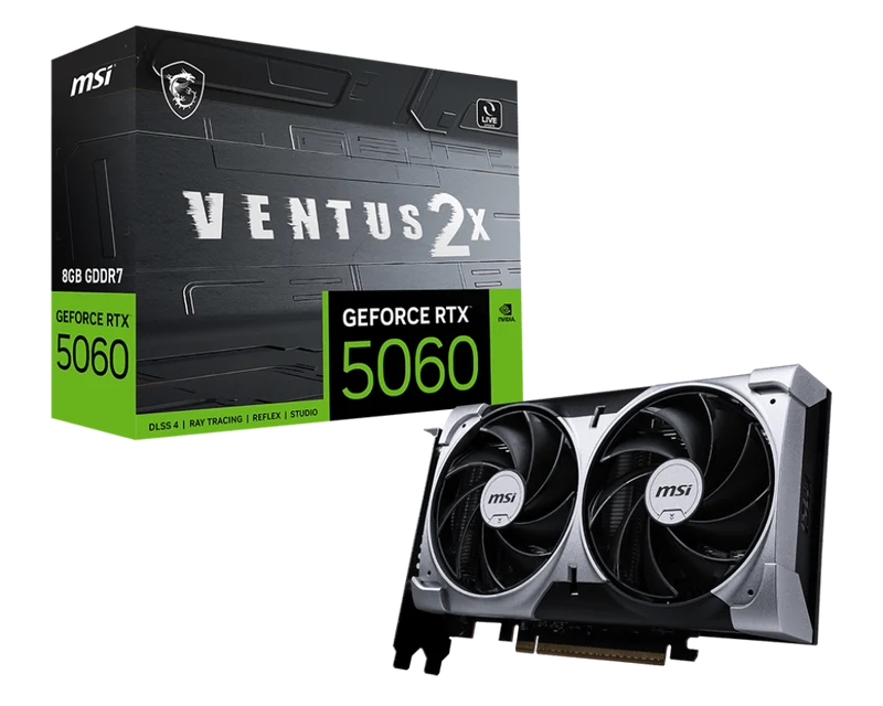 MSI Grafikkarte GeForce RTX 5060 8G VENTUS 2X ***Versandrückläufer***