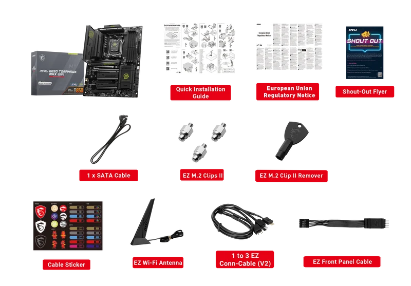 MSI Motherboard MAG B850 TOMAHAWK MAX WIFI