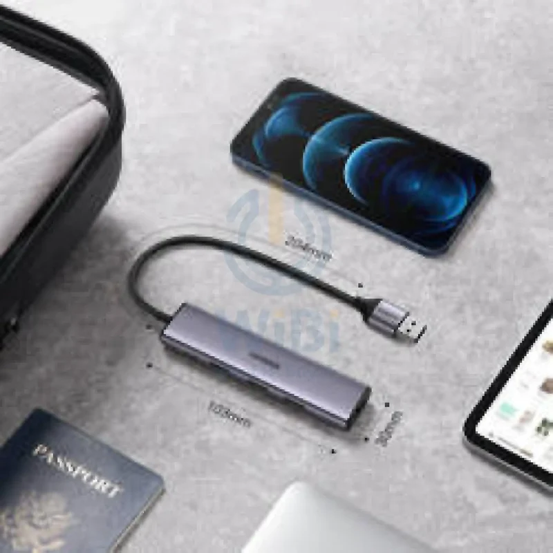 Ugreen USB HUB splitter - 4x USB 3.0 - Gray