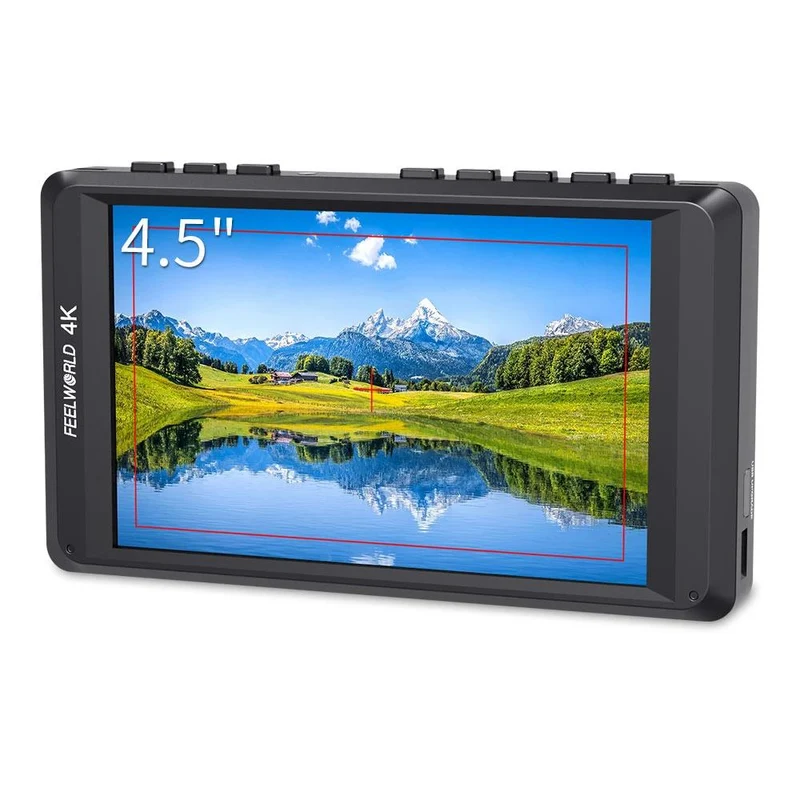 FEELWORLD FW450 4.5 Zoll kleine DSLR-Kamera Field Monitor Full HD 1280x800 mit 4K HDMI In Out