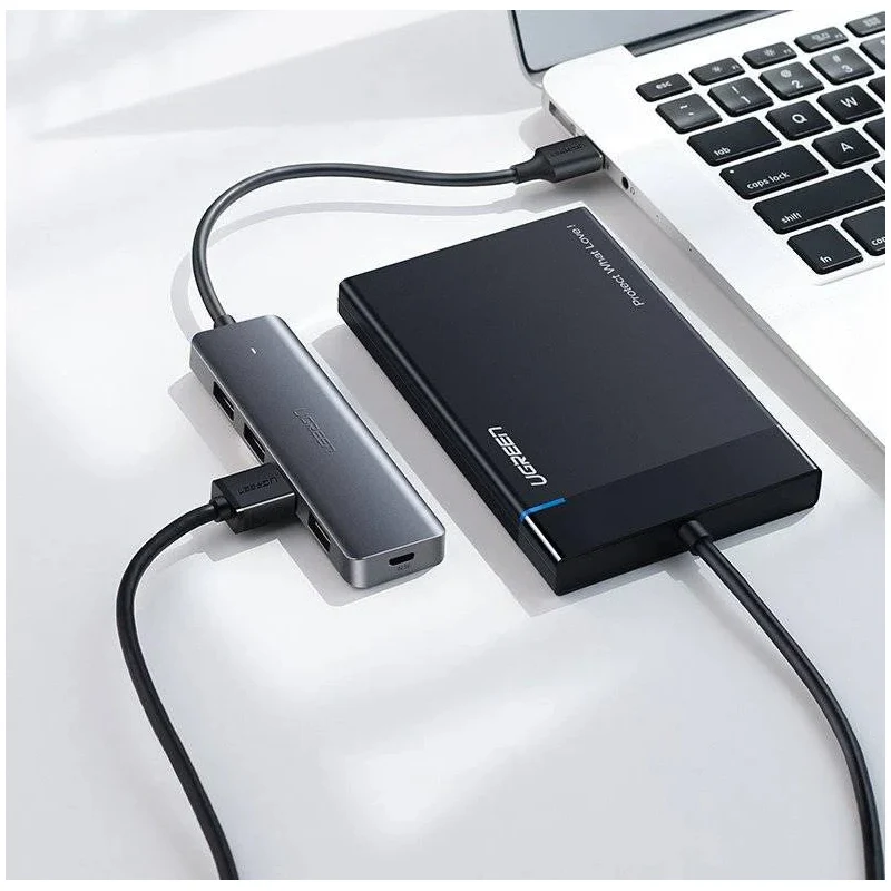موزع USB يو جرين - 4× USB 3.0 جيل 1 مع منفذ طاقة Micro-USB ‏(CM219 50985)