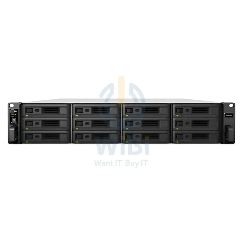 Synology RackStation RS3621xs+ - 96TB / 12x 8TB / SATA / 12-Bays / USB / LAN / Rack (2U)