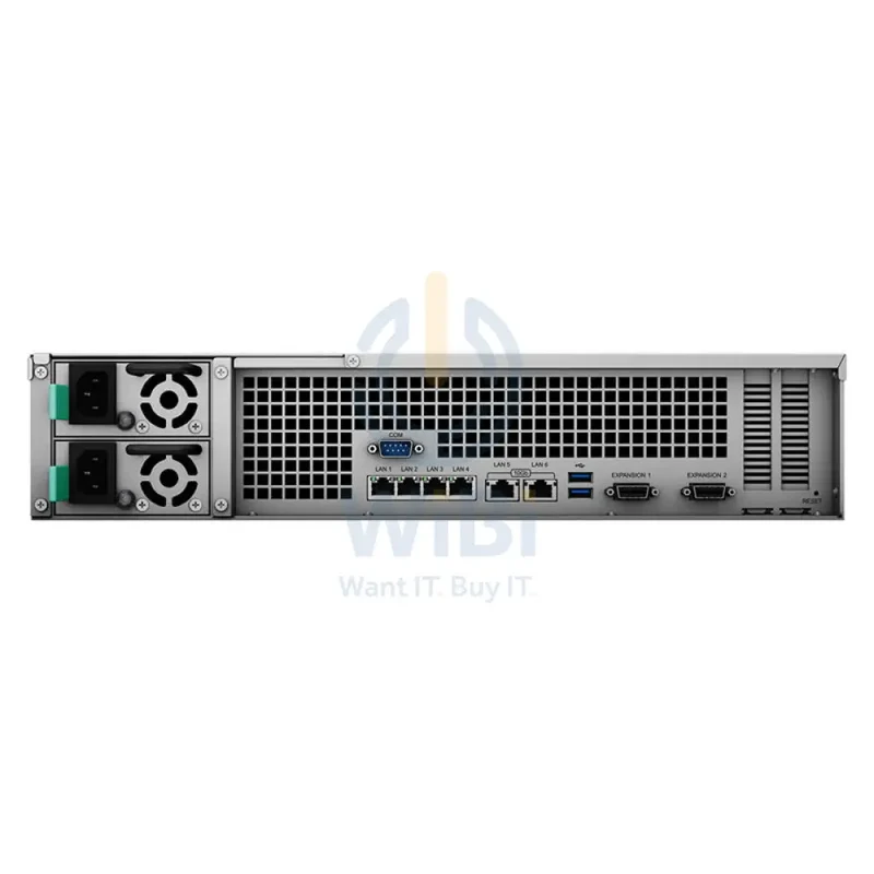Synology RackStation RS3621xs+ - 64TB / 8x 8TB / SATA / 12-Bays / USB / LAN / Rack (2U)