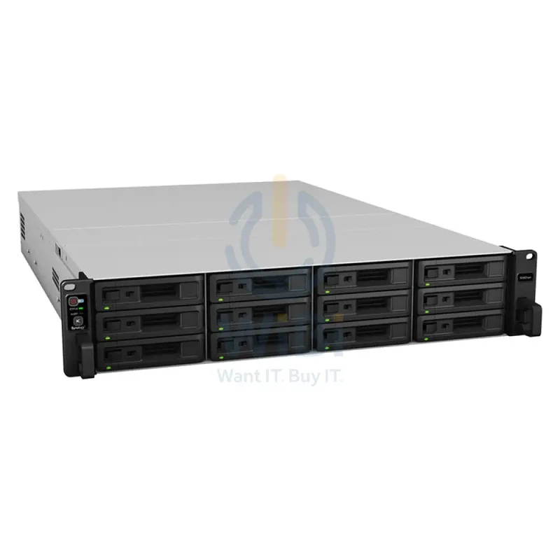 Synology RackStation RS3621xs+ - 32TB / 4x 8TB / SATA / 12-Bays / USB / LAN / Rack (2U)
