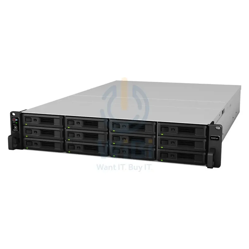 Synology RackStation RS3621xs+ - 32TB / 4x 8TB / SATA / 12-Bays / USB / LAN / Rack (2U)