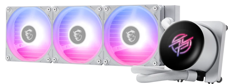 MSI MPG CORELIQUID P13 360 WHITE – 360 mm AIO Wasserkühler mit 2,1″ LCD & ARGB