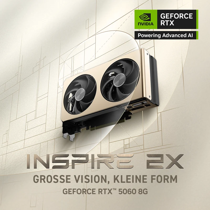 MSI Grafikkarte GeForce RTX 5060 8G INSPIRE 2X OC
