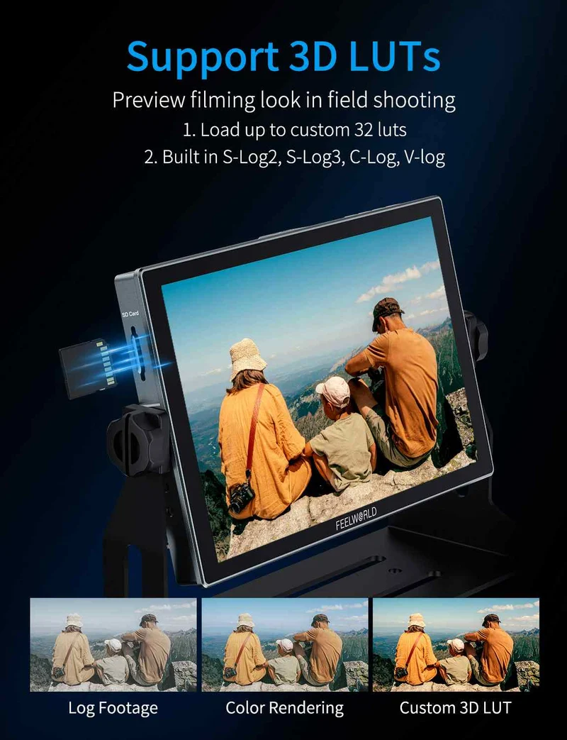 FEELWORLD M101S 10.1" 1200NIT Multi-Screen-Monitor 1920x1200 IPS 3G-SDI HDMI 2.0 LUT HDR