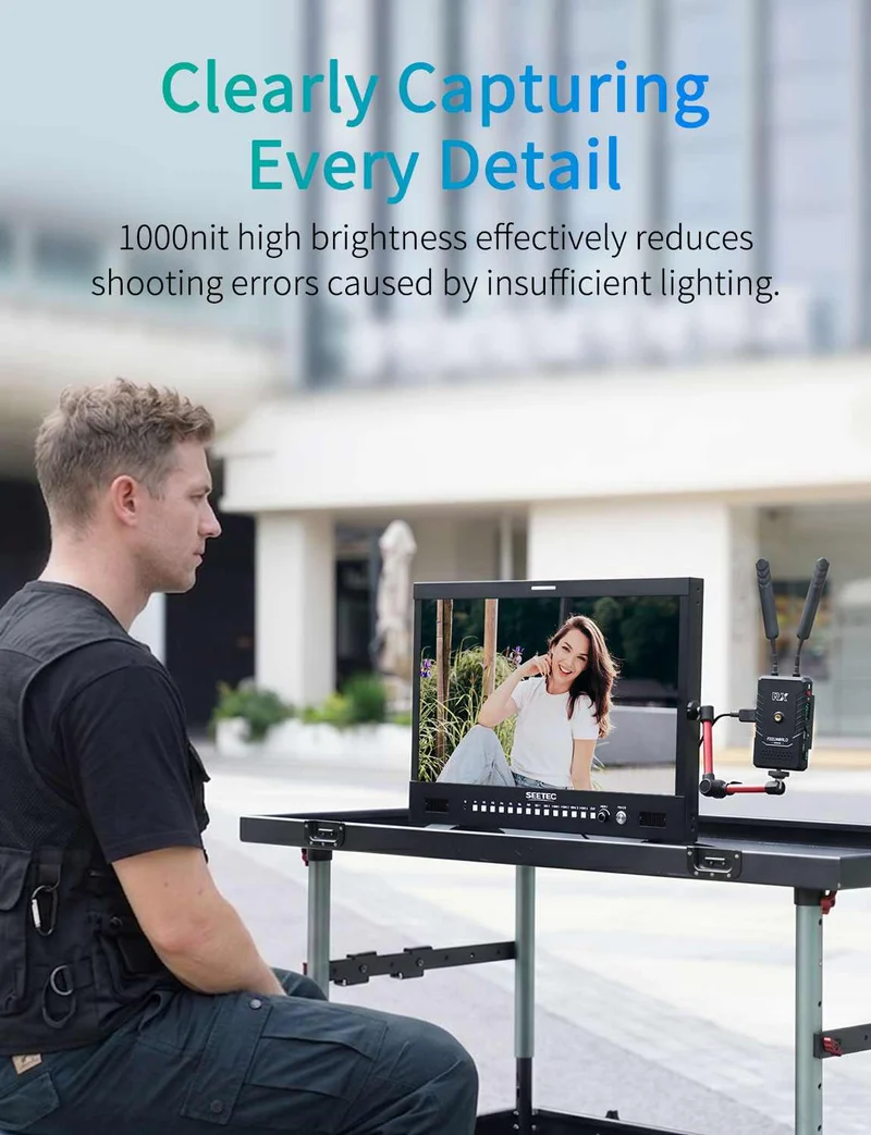 SEETEC M215S 21.5" 1000nit Multi View Broadcast Director Monitor 1920x1080 IPS 3G SDI HDMI 2.0 GPI-Steuerung