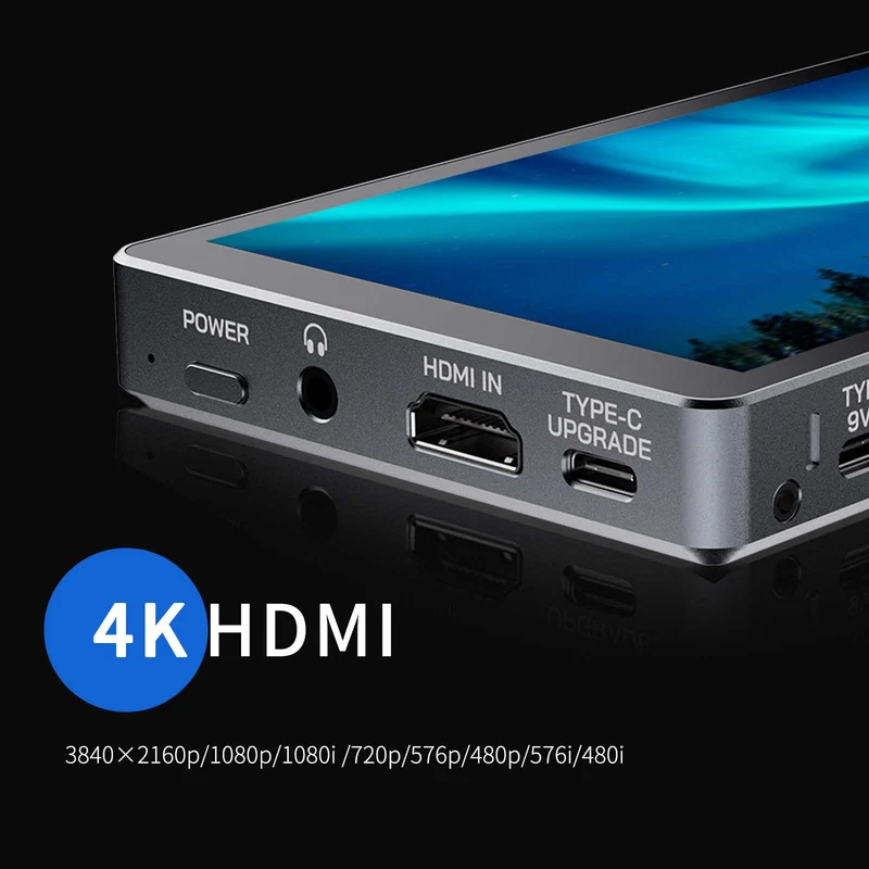 FEELWORLD P6XL 6 Zoll 1200 Nits Integrierter Akku Aluminium DSLR-Kamera-Feldmonitor Touchscreen 4K HDMI
