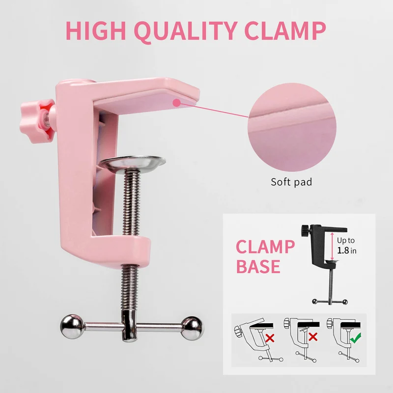 FEELWORLD AMS1 Rosa Mikrofonarm für PM1 und dynamisches Mikrofon