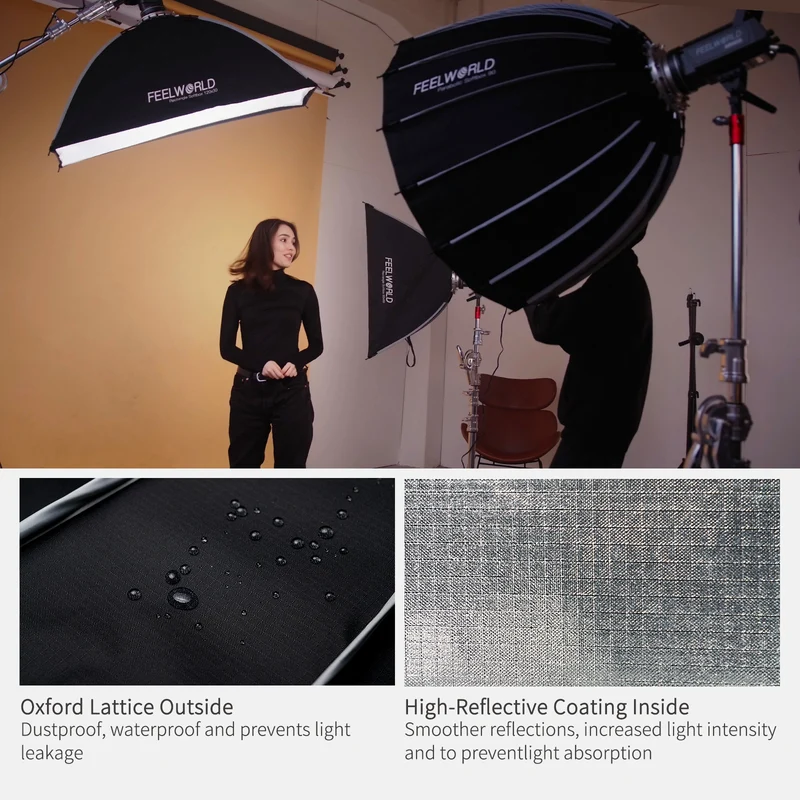 FEELWORLD FSP90 V2 90 cm 35.4 Zoll tragbare Parabol-Softbox