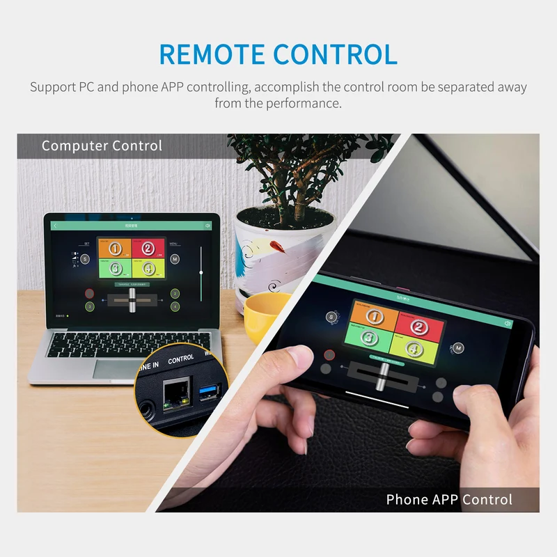 FEELWORLD L1 PLUS Multikamera-Videomischer-Umschalter 2" Touch-PTZ-Steuerung 4K-Eingang Live-Streaming