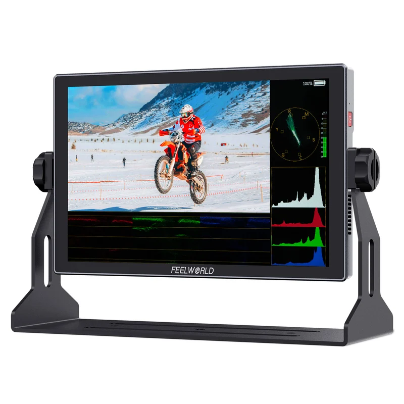 FEELWORLD S10 10.1 Zoll 1200nit 12G SDI Kamera-Feldmonitor Touchscreen mit hoher Helligkeit HDMI 2.0