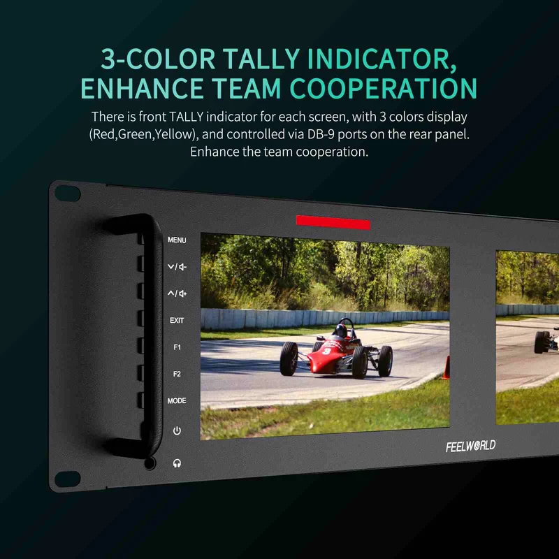 FEELWORLD D71 PLUS 7 Zoll 3RU HDMI SDI Rackmount-Monitor mit Wellenform und LUT