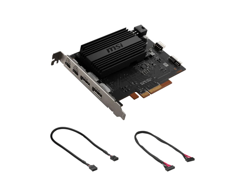 MSI USB4 Erweiterungskarte PD100W (2xUSB-C, 2x DP)