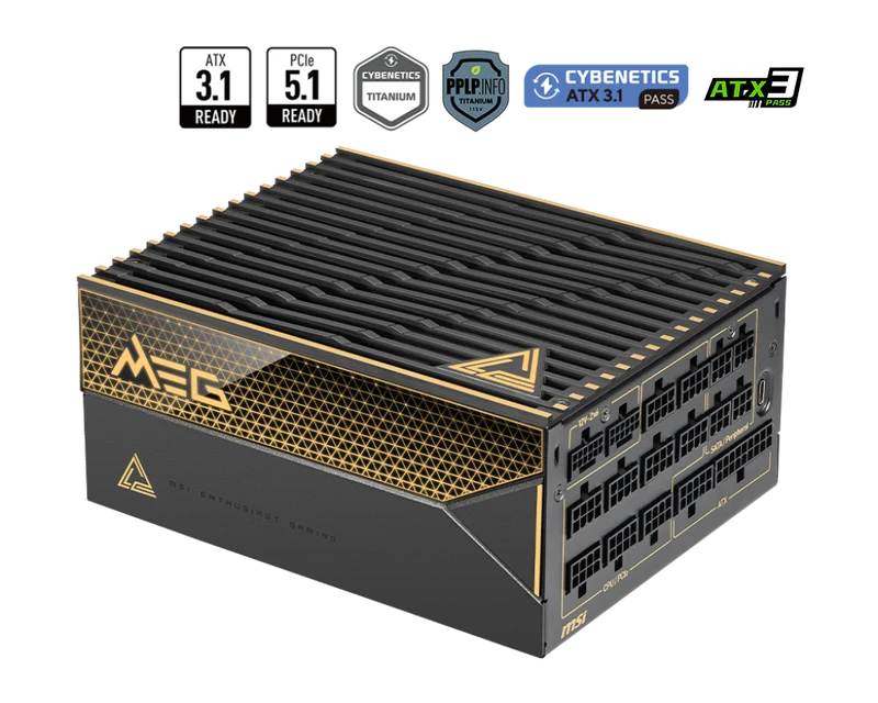 MSI Desktop PC Netzteil MEG Ai1600T PCIE5