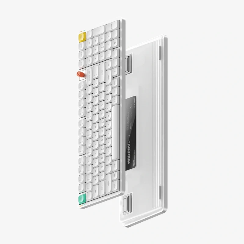 NuPhy Air100 V3 Low-Profile Tri-Mode Wireless Mechanical Keyboard - Nova White (Blush Nano Switch, Brown Nano Switch)