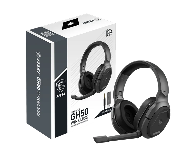 MSI CB Gaming Headset IMMERSE GH50 WIRELESS