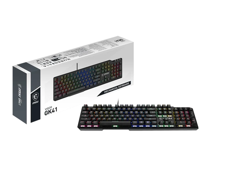 MSI ELITE Pack: GK41 Tastatur - GM41 Maus WL - GH50 Headset USB - GD70 Mauspad
