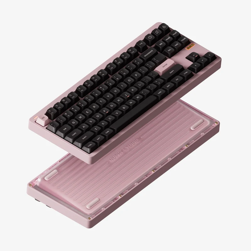 NuPhy Gem80 QMK/VIA Tri-Mode Wireless Custom Mechanical Keyboard (Inca Rose)