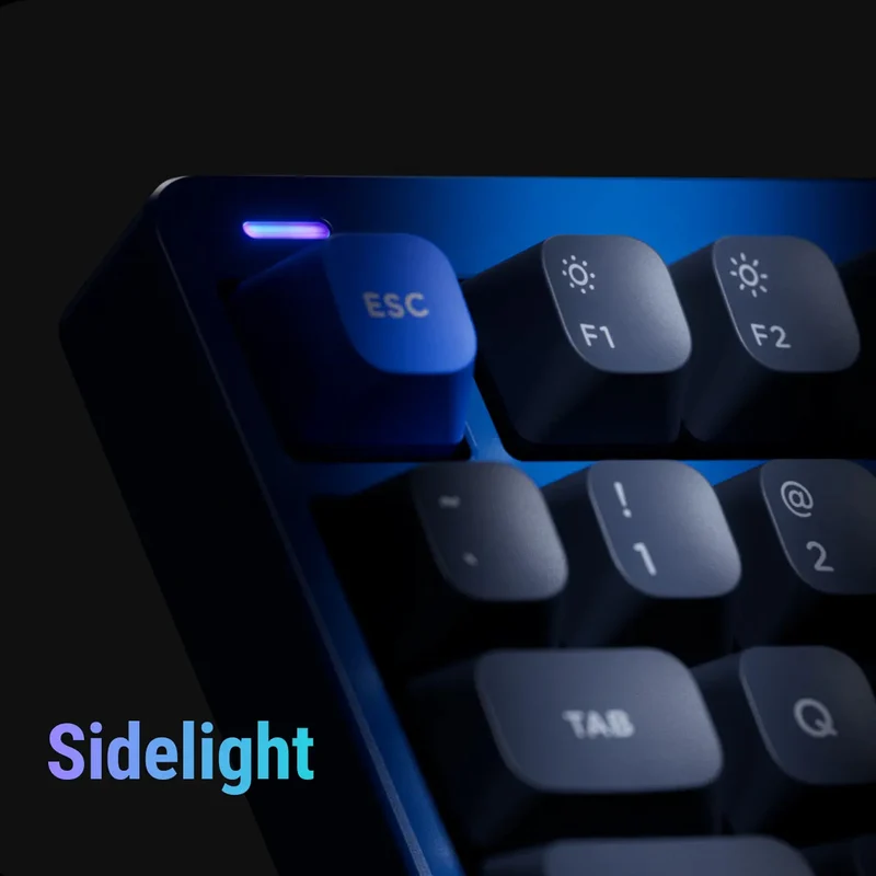 NuPhy Gem80 QMK/VIA Tri-Mode Wireless Custom Mechanical Keyboard (Mystic Indigo)