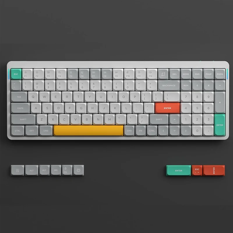 NuPhy Air96 V2 QMK/VIA Hot-Swappable RGB Wireless Mechanical Keyboard - Ionic White (Red 2.0 Switch)