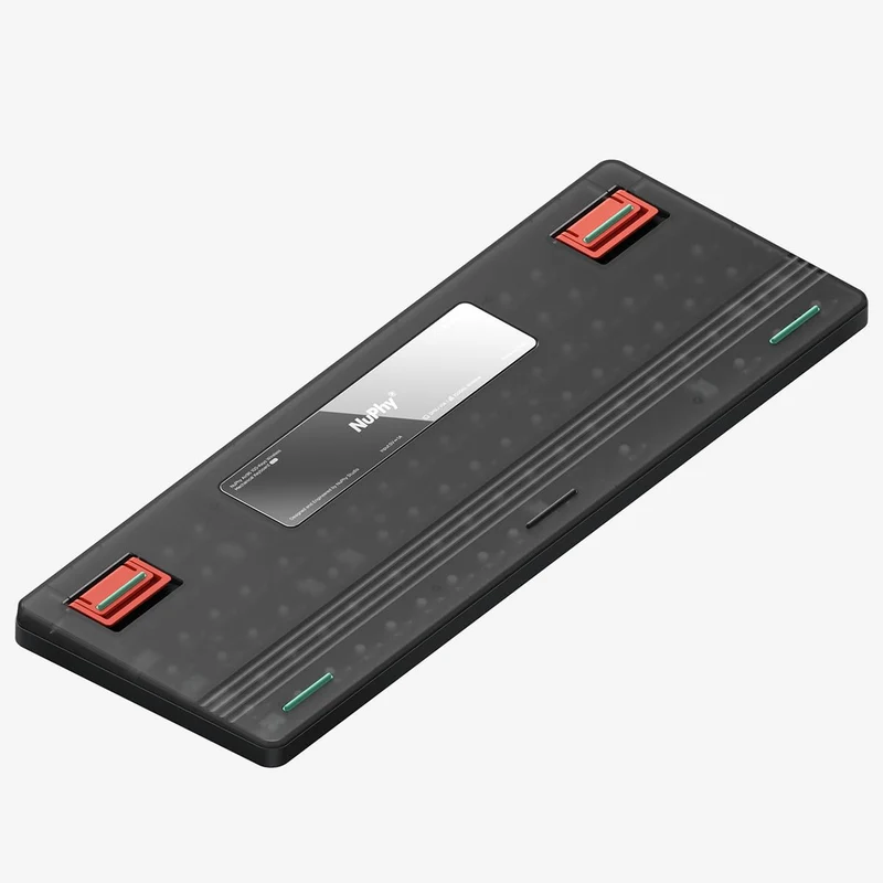 NuPhy Air96 V2 QMK/VIA Hot-Swappable RGB Wireless Mechanical Keyboard - Basalt Black (Red 2.0 Switch)