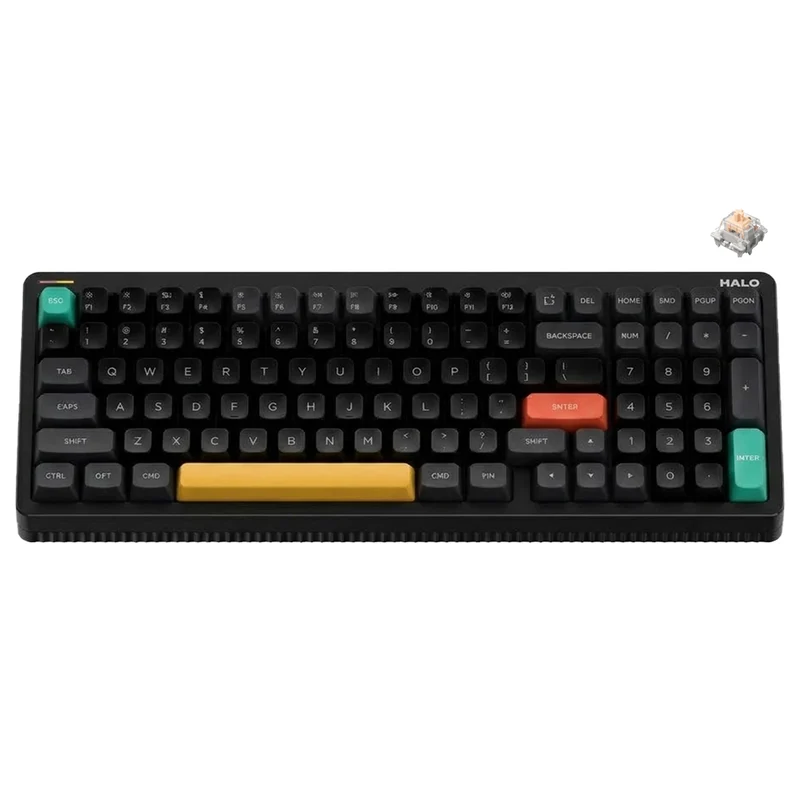 NuPhy Halo96 V2-IO High-Profile Wireless Mechanical Keyboard - Obsidian Black (Blush Max Switch)