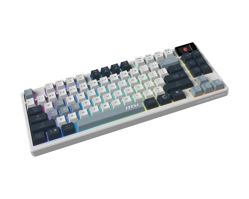MSI CB Gaming Tastatur FORGE GK600 TKL W SKY DE