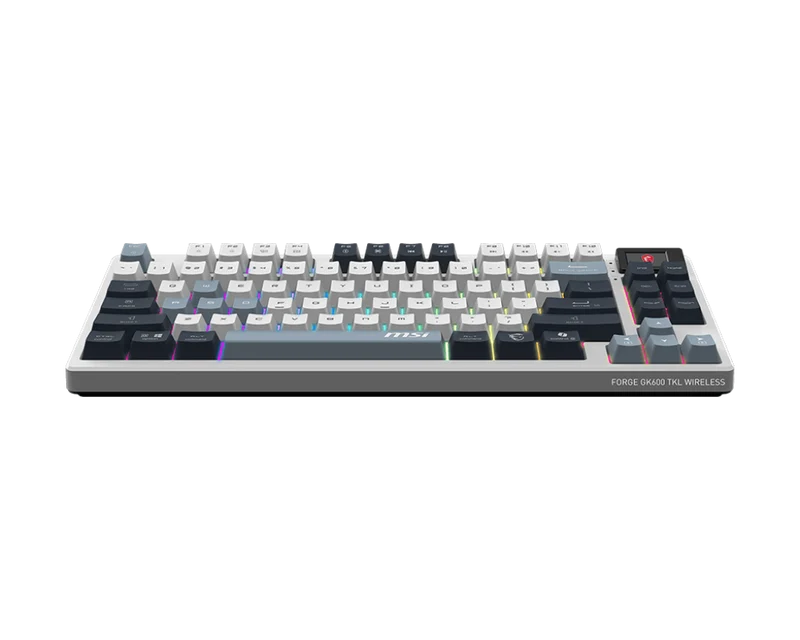 MSI CB Gaming Tastatur FORGE GK600 TKL W SKY DE