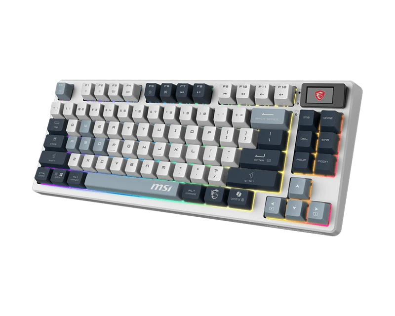 MSI CB Gaming Tastatur FORGE GK600 TKL W SKY DE