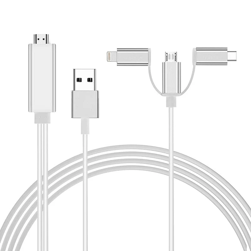 3 IN 1 "I-O-S/Andriod to HDTV" Mhl Kabel