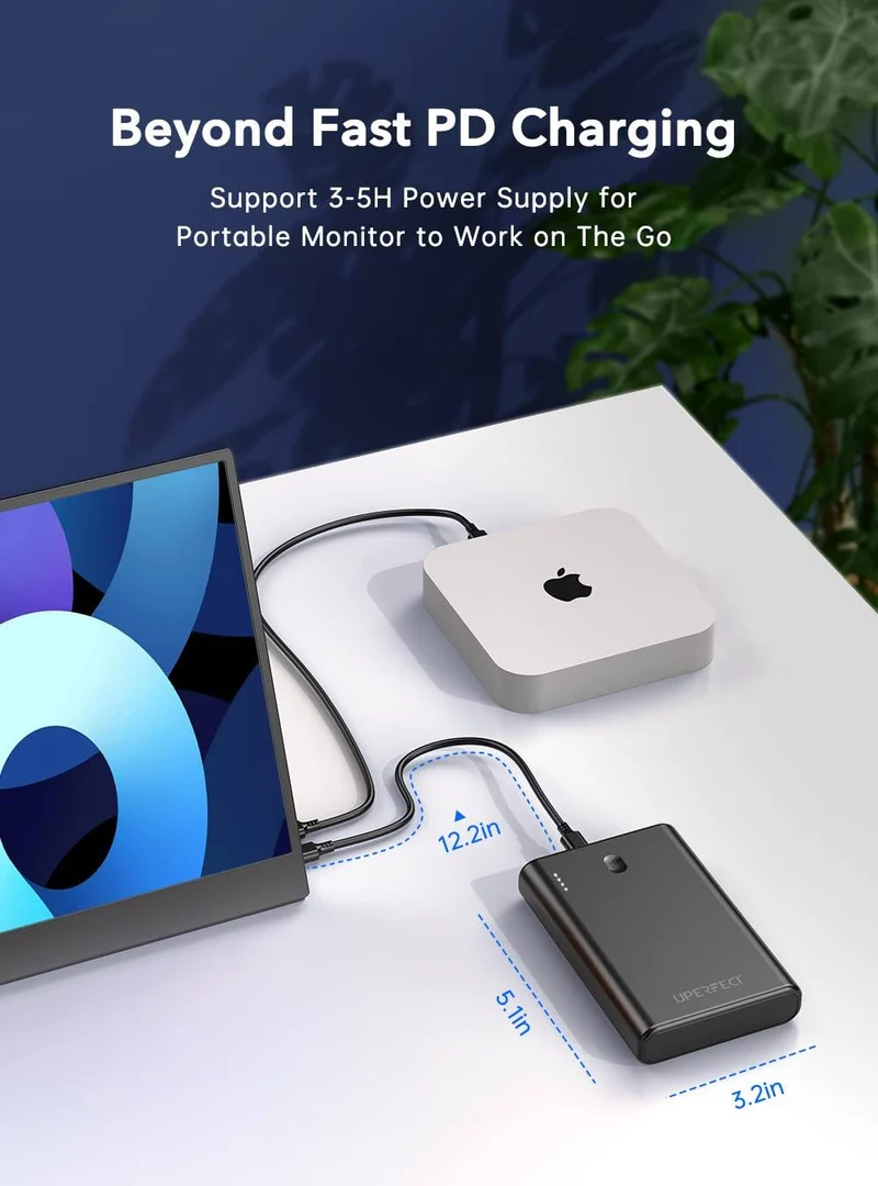 Power Bank 20000mah 65W Schnellladung USB C Tri-Outport