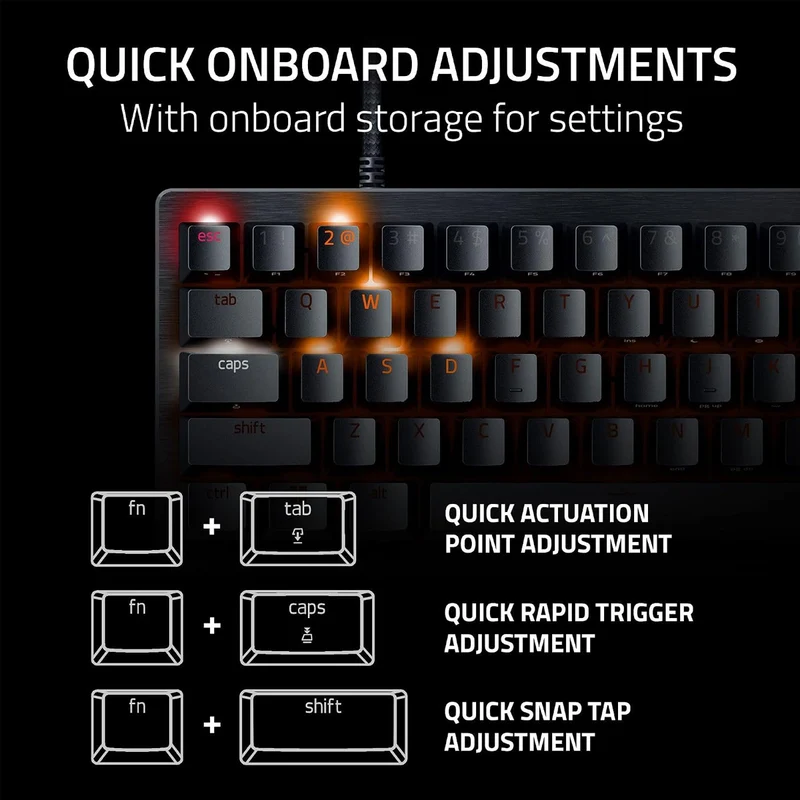 Razer Huntsman V3 Pro Mini 8KHz 60% Analog Optical Esports Keyboard (Black)