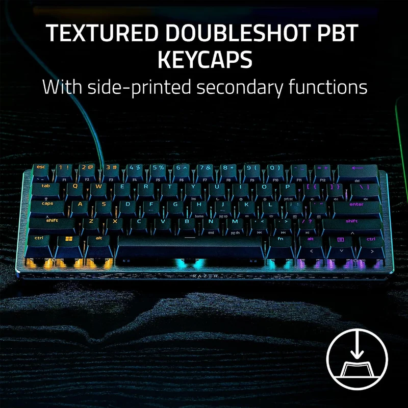 Razer Huntsman V3 Pro Mini 8KHz 60% Analog Optical Esports Keyboard (Black)
