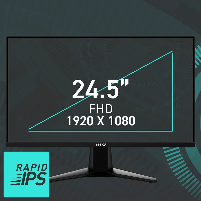 MSI G255F – 24,5″ Gaming-Monitor FHD 180 Hz Rapid IPS