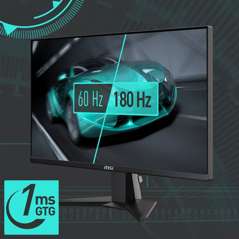MSI G255F – 24,5″ Gaming-Monitor FHD 180 Hz Rapid IPS