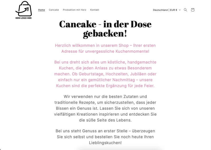 Der Cancake Shop - Projekt #221